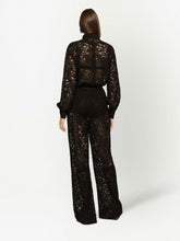 D&G lace-trim long-sleeve jumpsuit
