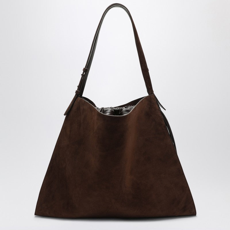 Christian Louboutin Baggy Large Suede Tote Bag Black black