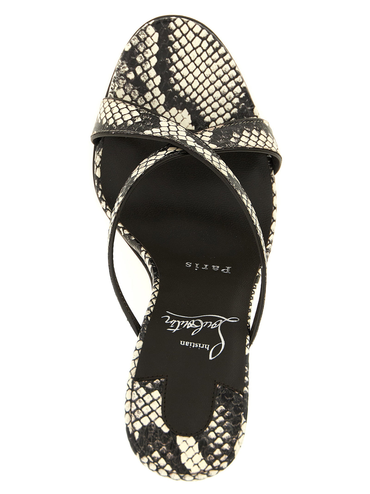 Christian Louboutin Mulazee Cross Sandals Gray