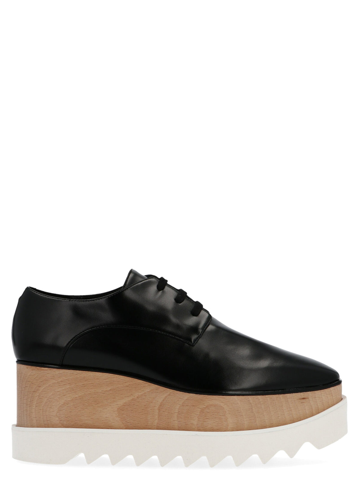 Stella Mccartney Elyse’ Lace Up Wedges Black