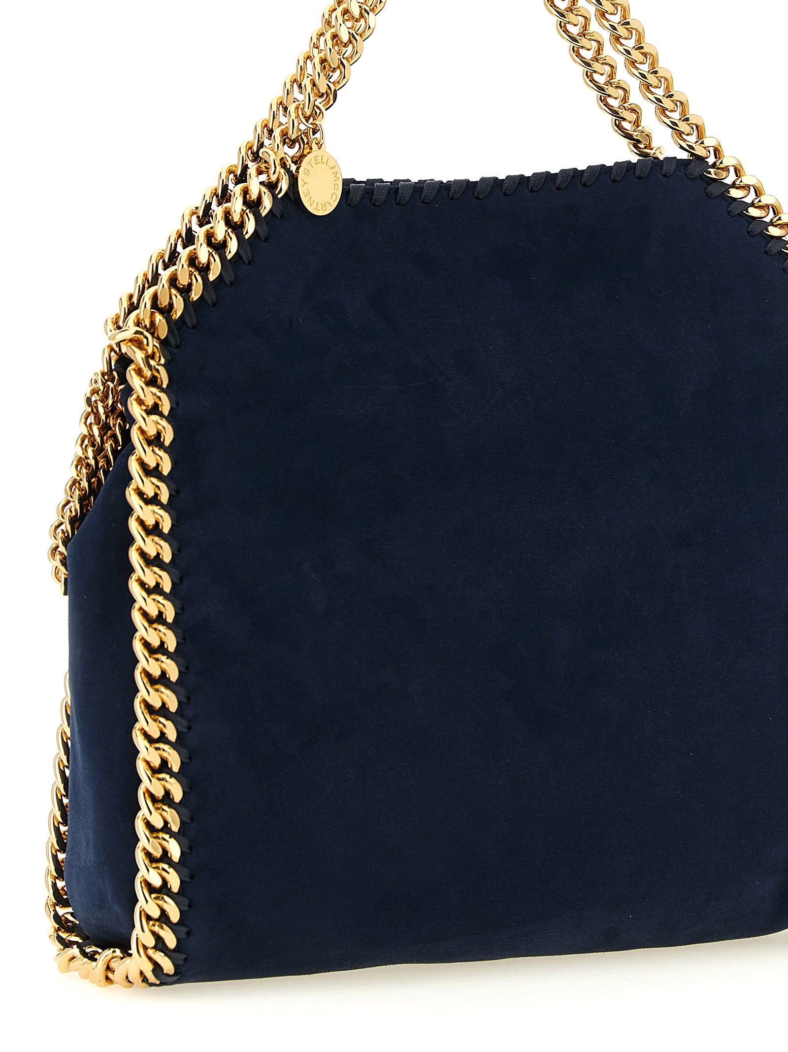 Stella Mccartney Falabella Mini Suede Shoulder Bag Blue