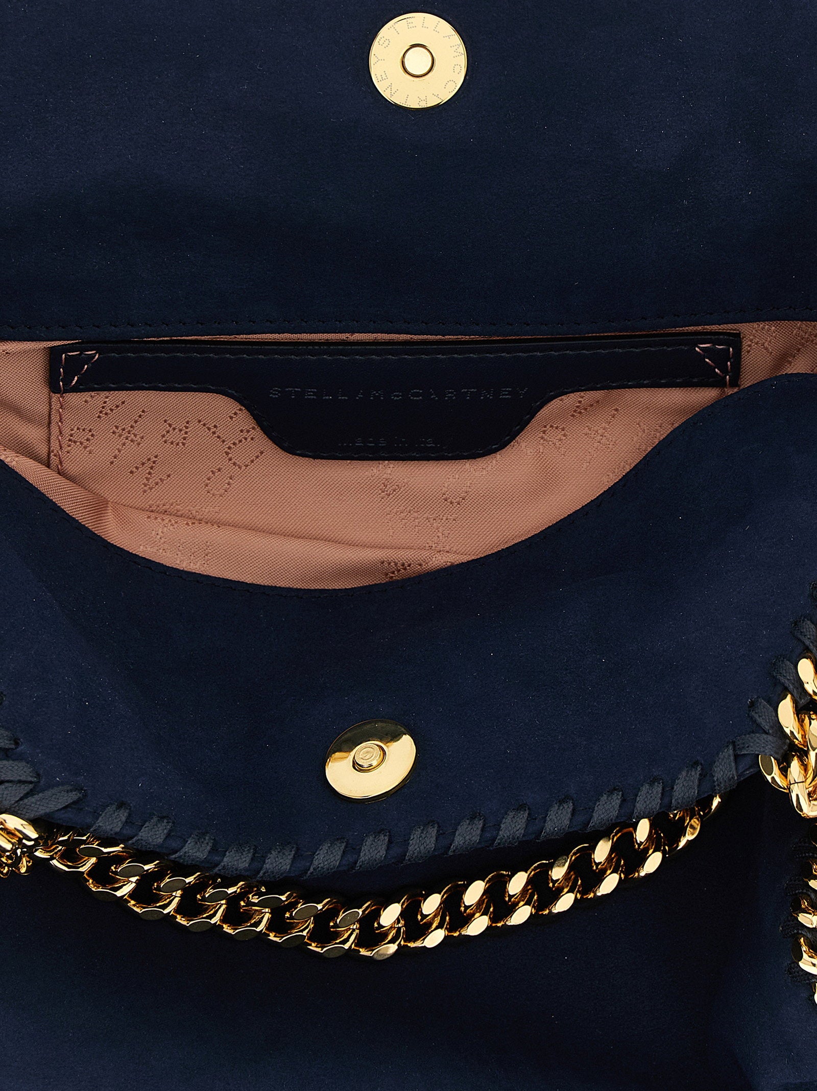 Stella Mccartney Falabella Mini Suede Shoulder Bag Blue