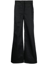 Palm Angels Reversed Waistband Straight-Leg Trousers Black