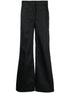 Palm Angels Reversed Waistband Straight-Leg Trousers Black