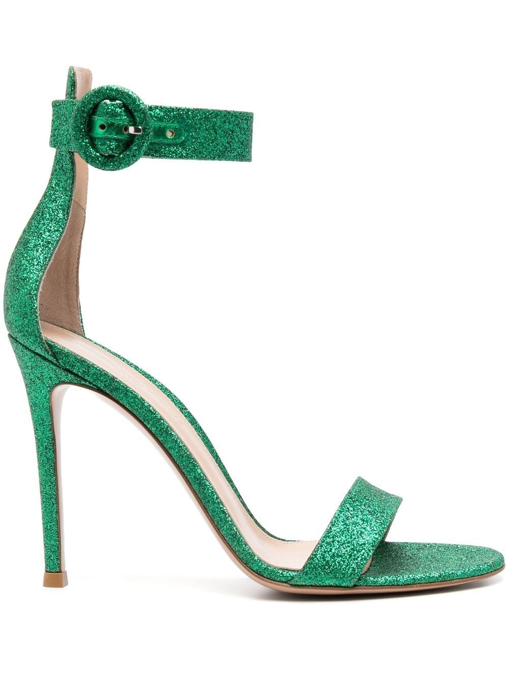 Gianvito Rossi Portofino Glitter Sandals Green