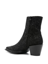 Jimmy Choo Cece Ab Glitter Ankle Boots Black