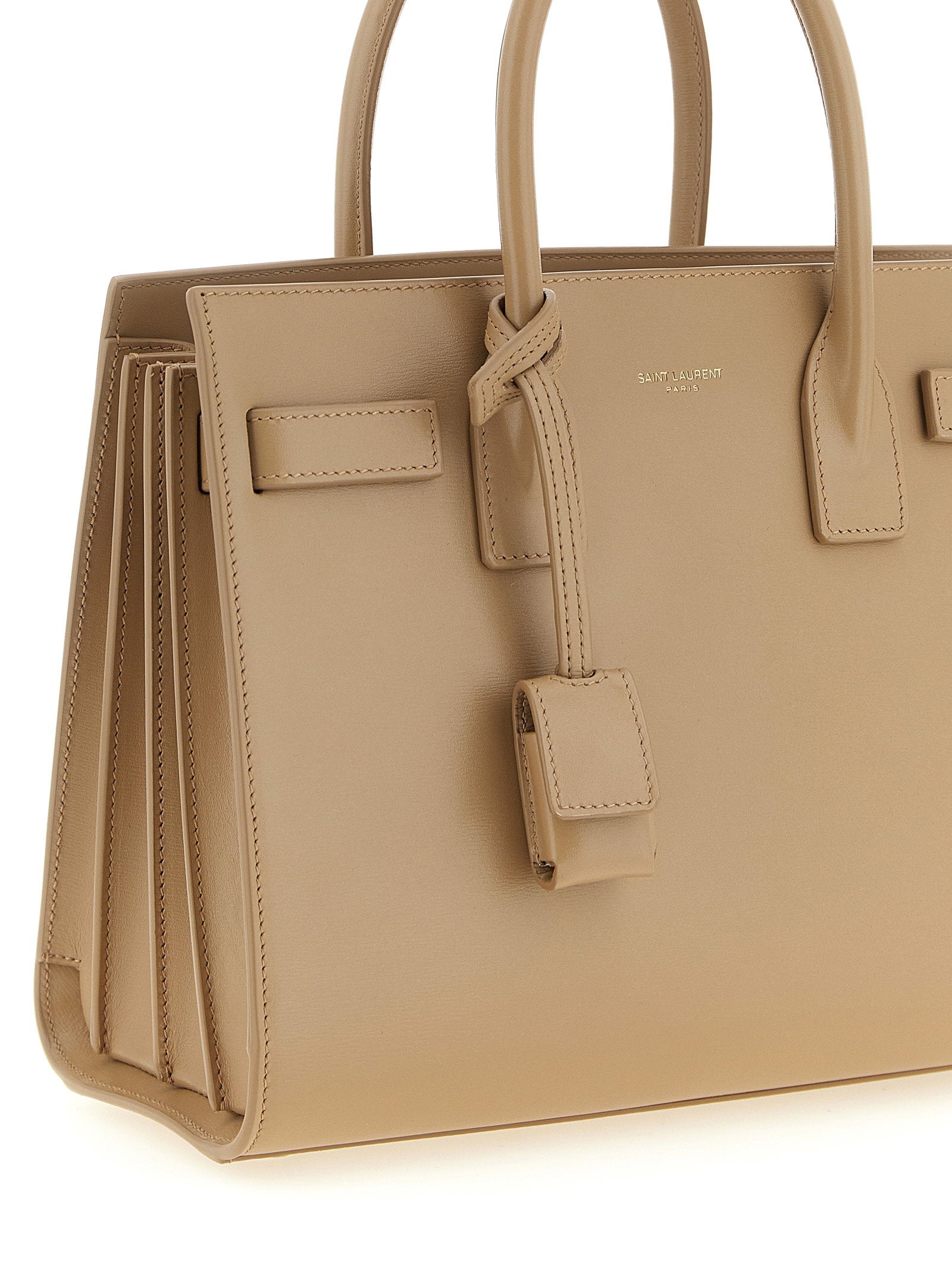 Saint Laurent Sac De Jour Baby Handbag Beige
