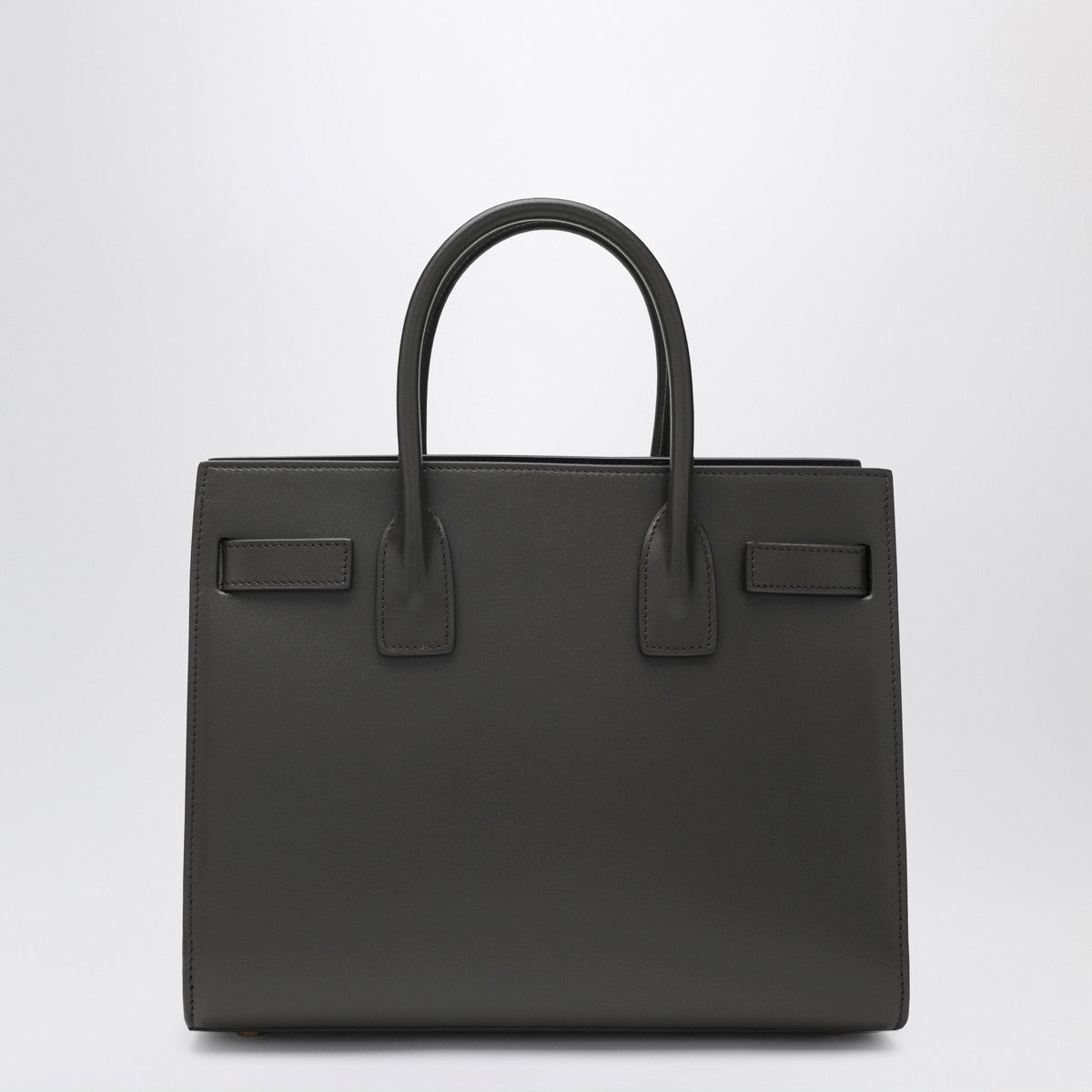 Saint Laurent Grey Sac De Jour Baby Smooth Leather Bag Brown