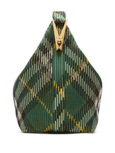 Burberry Medium Check Shoulder Bag in Green
