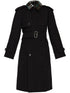 Burberry Cotton Trench Coat Black