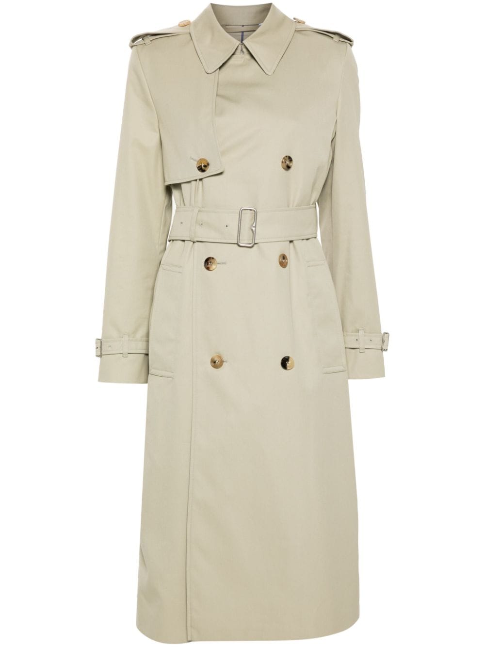 Trench-coat en mélange de coton