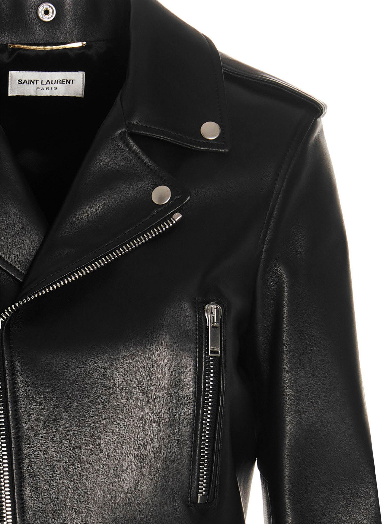 Saint Laurent Motorcycle Biker Jacket Black
