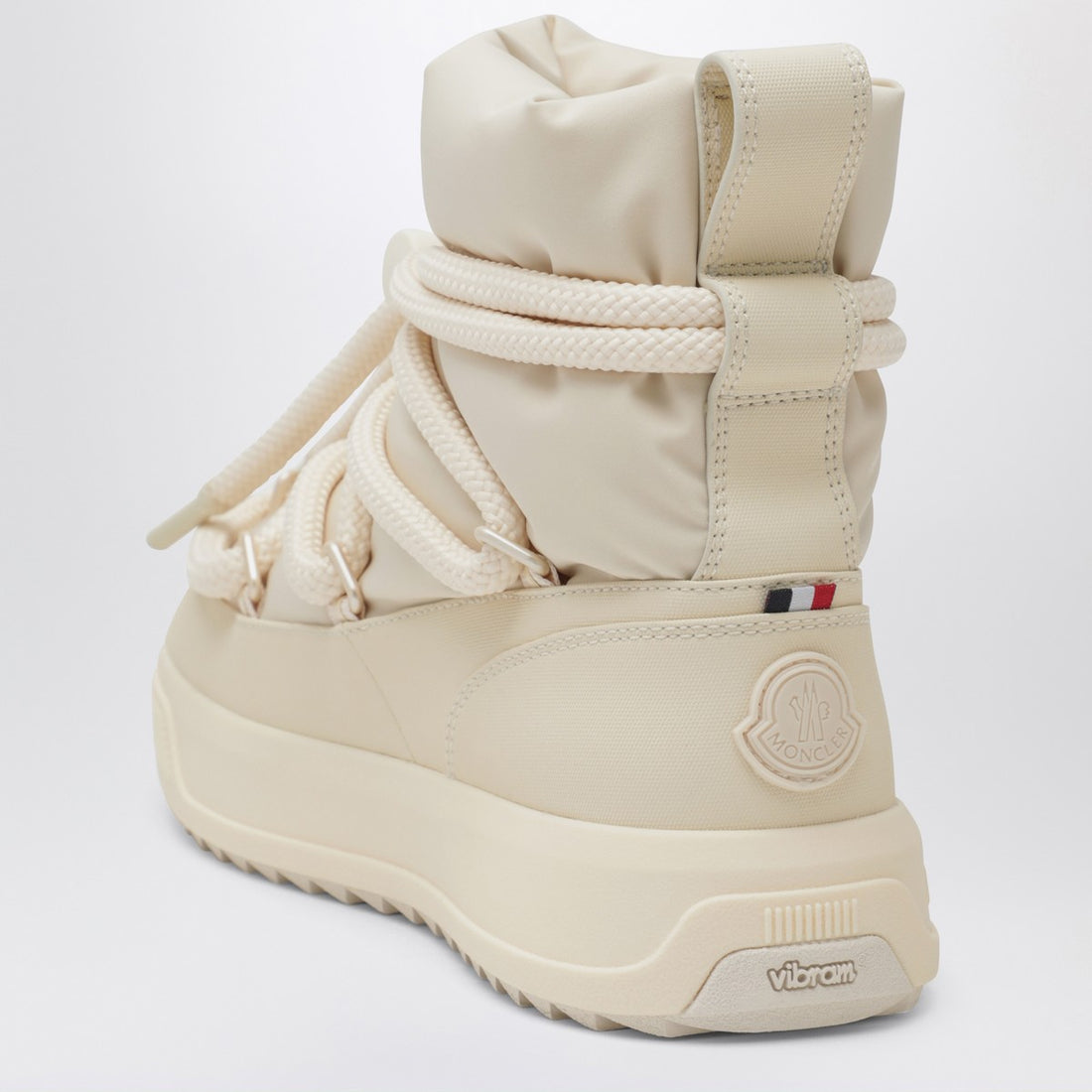 Moncler Altive Mid Quilted Snow Boots in Beige beige