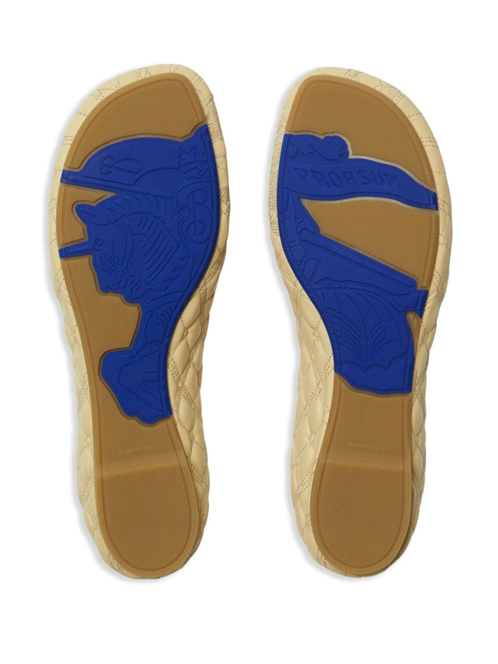 Burberry Sadler quilted leather ballerinas Beige