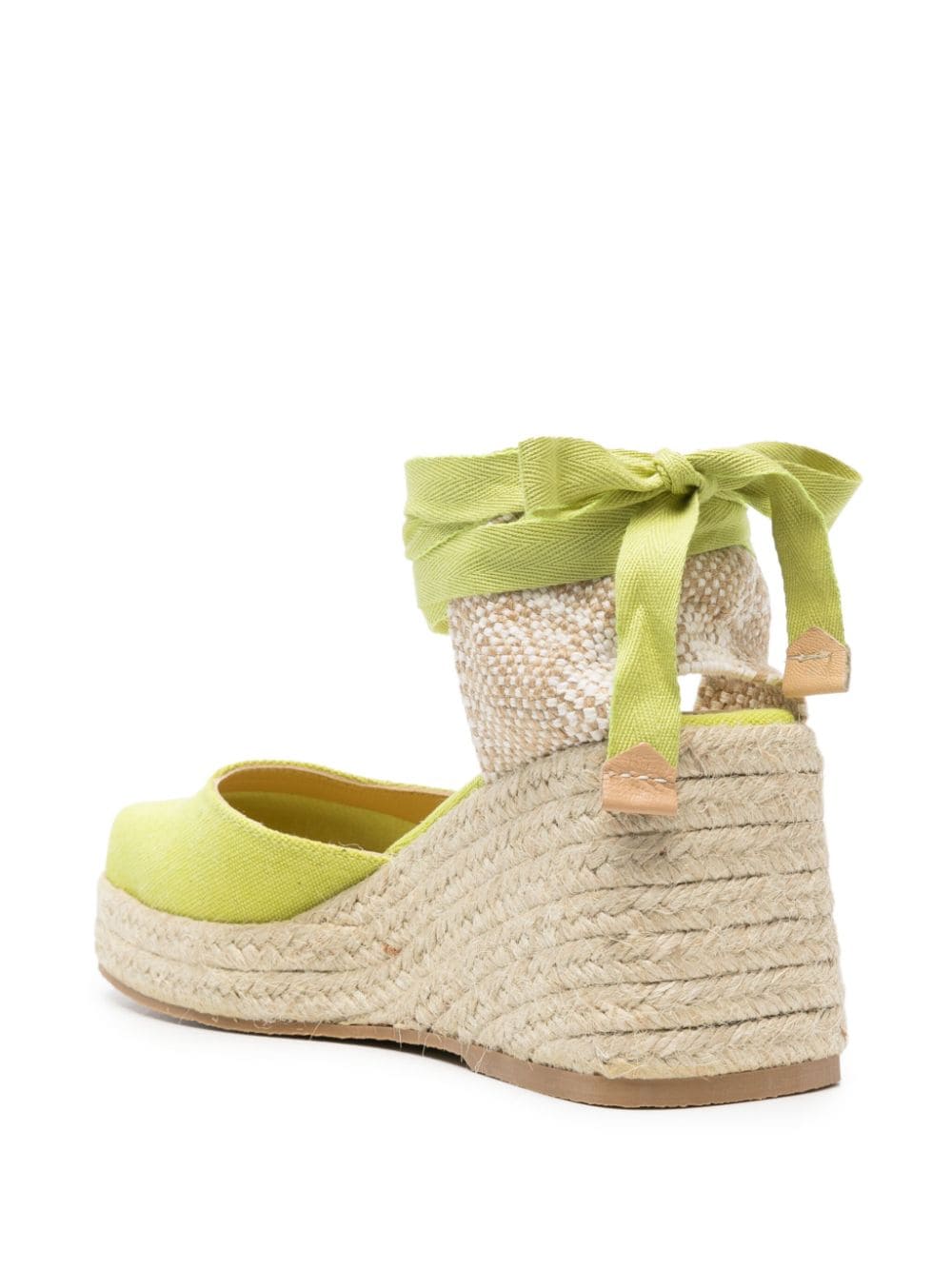 Castaner Tina Wedge Espadrilles Lime