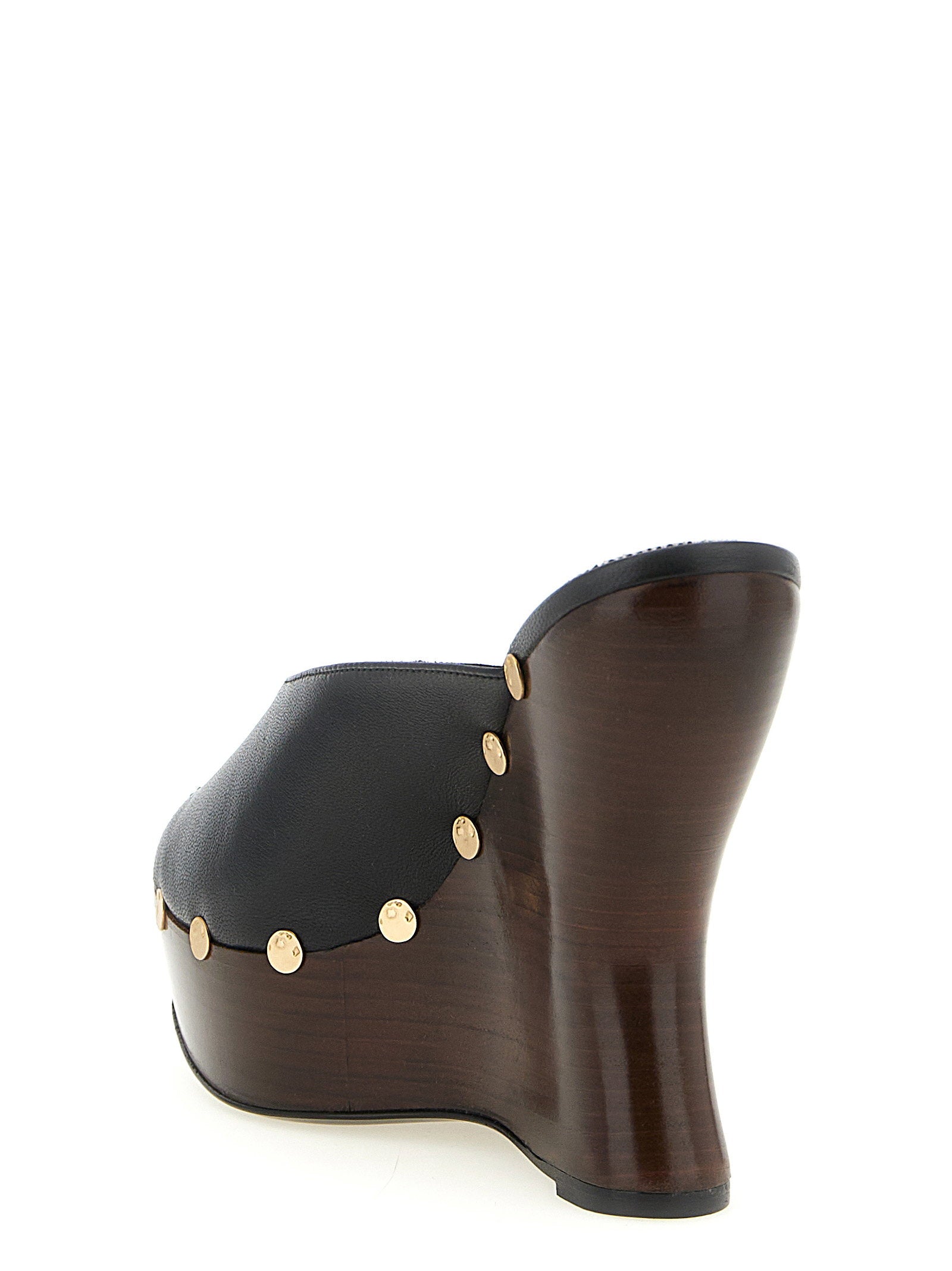 Magda Butrym Leather Mules Black