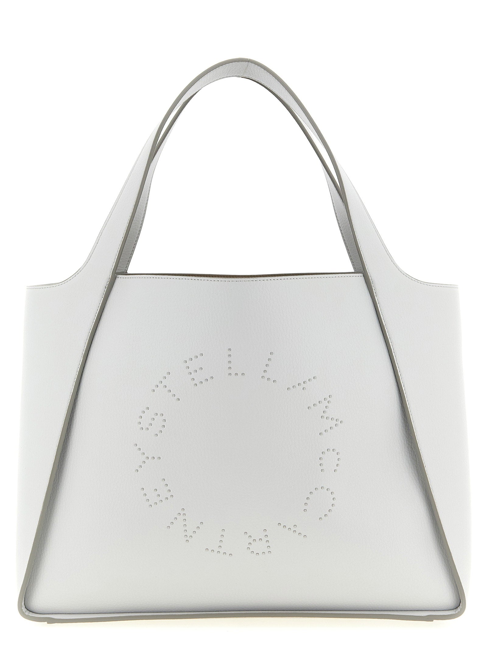 Stella Mccartney Logo Tote Shopping Bag Gray