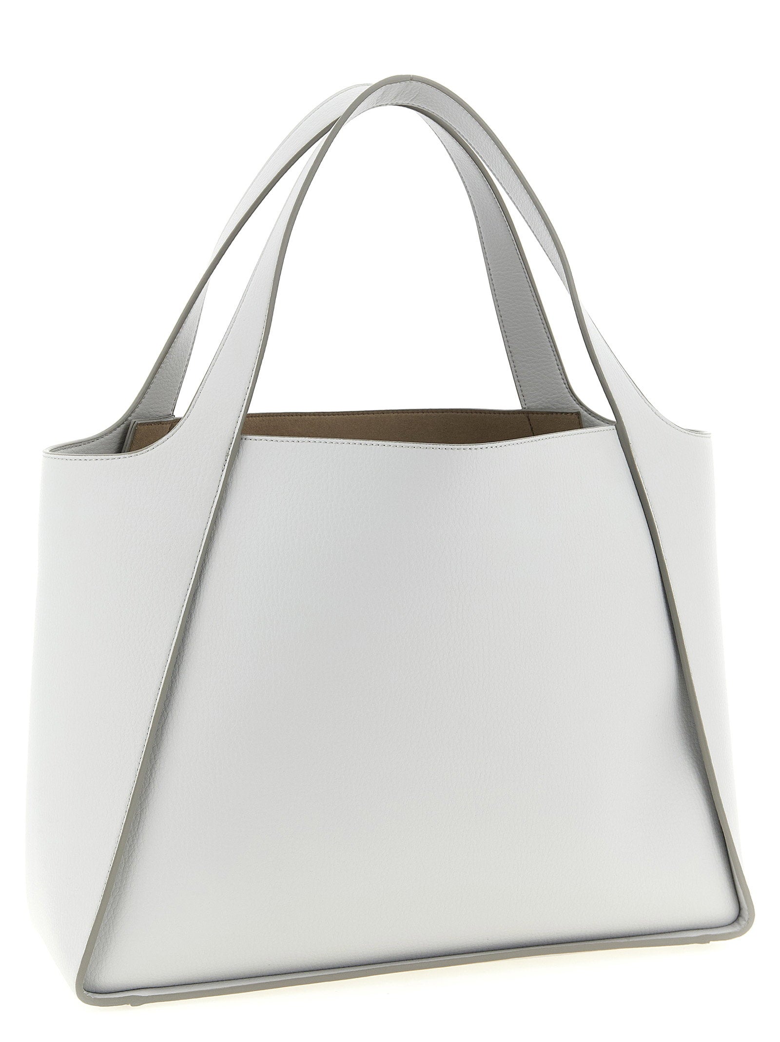 Stella Mccartney Logo Tote Shopping Bag Gray