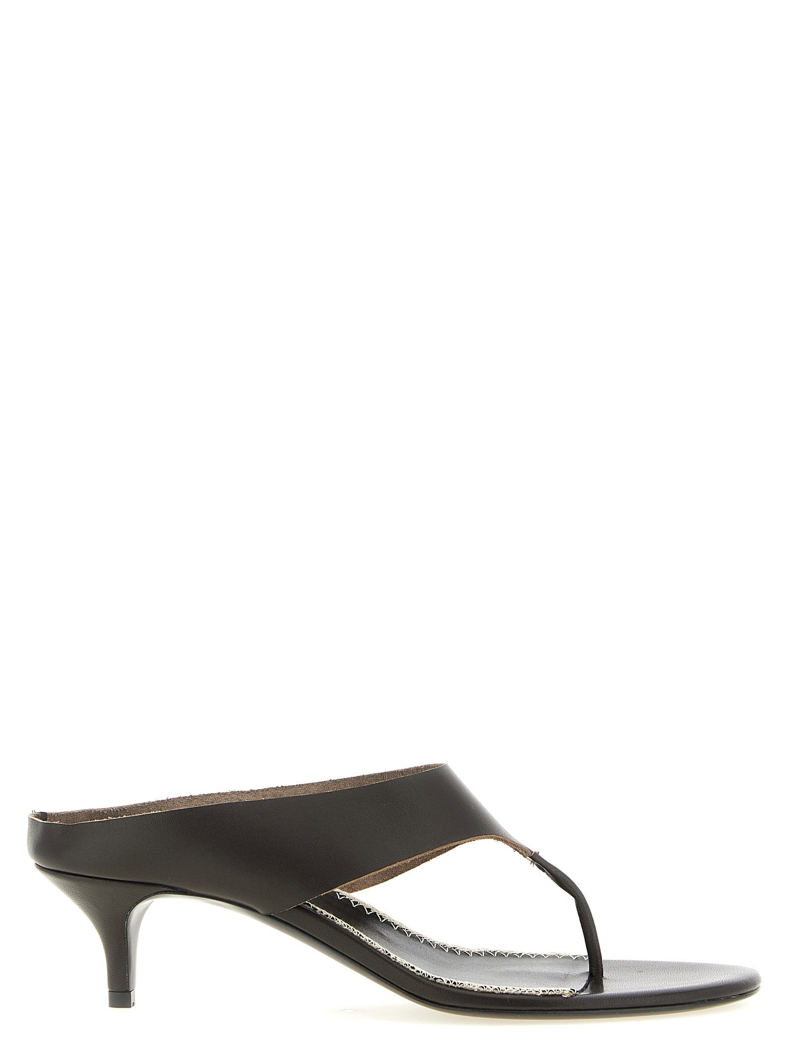 Magda Butrym Leather Sandals Brown