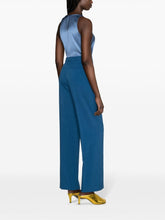 Tory Burch High-Waisted Ink Blue Tailored Trousers Blue