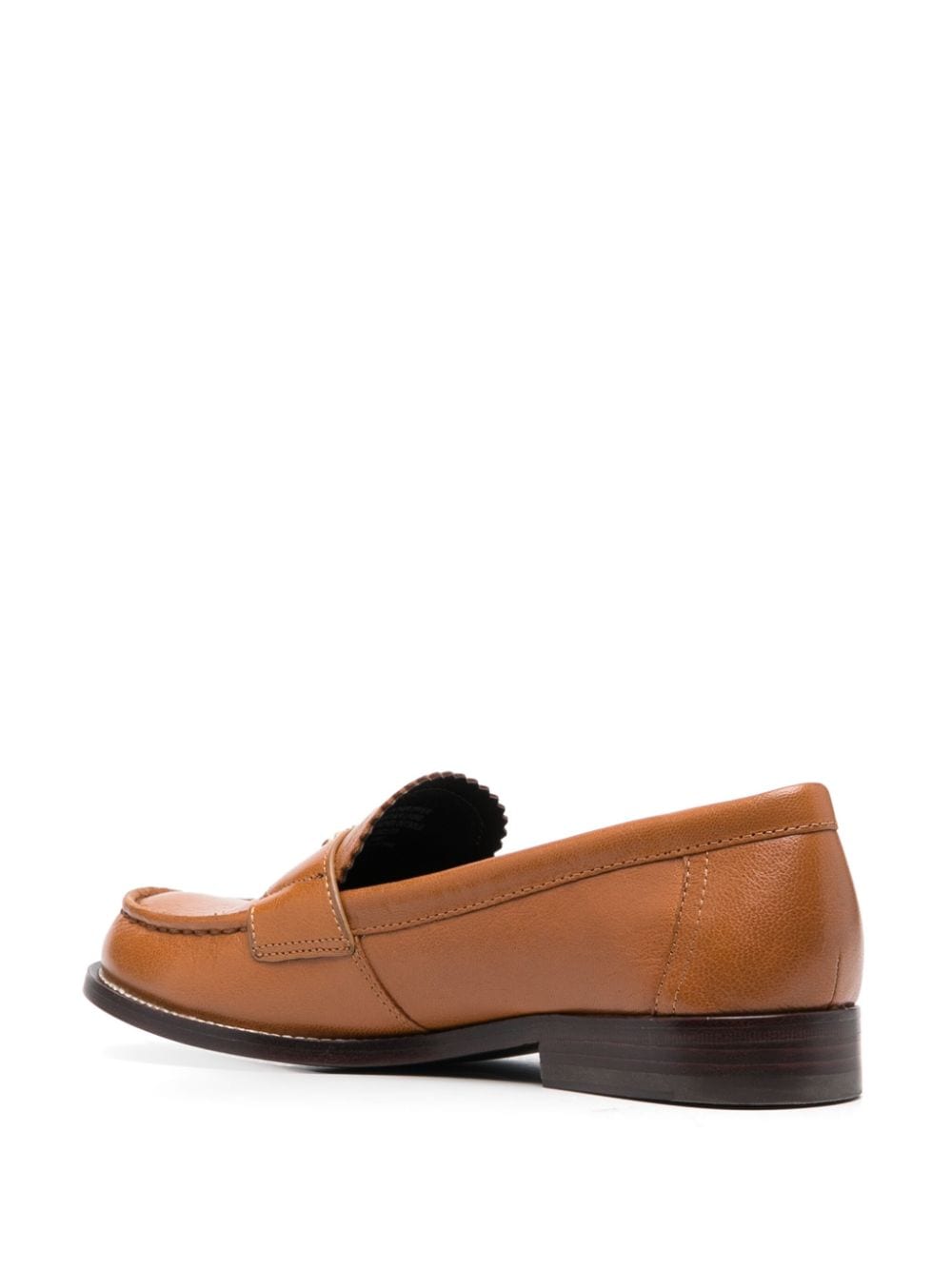 Tory Burch Perry Leather Loafers Camel Beige
