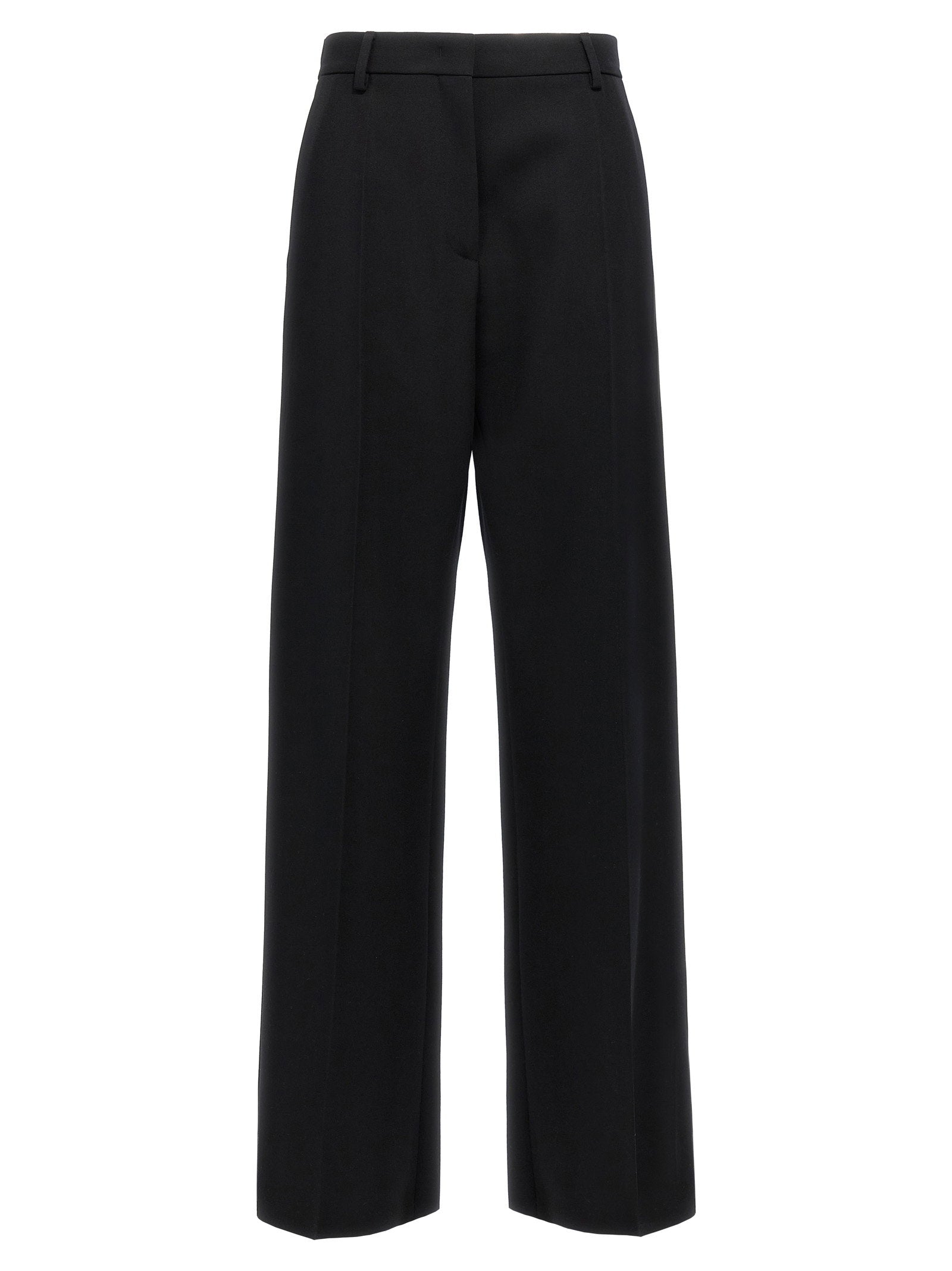 Valentino Garavani Valentino Solid Grisaille Pants Black