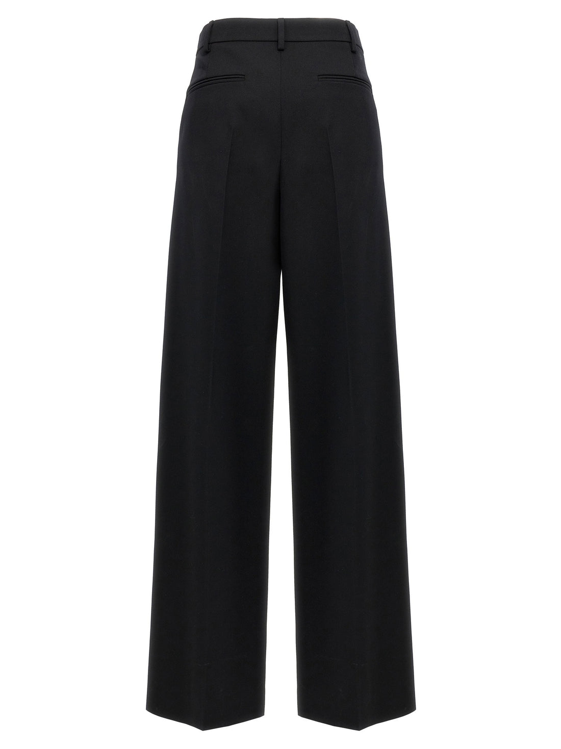 Valentino Garavani Valentino Solid Grisaille Pants Black