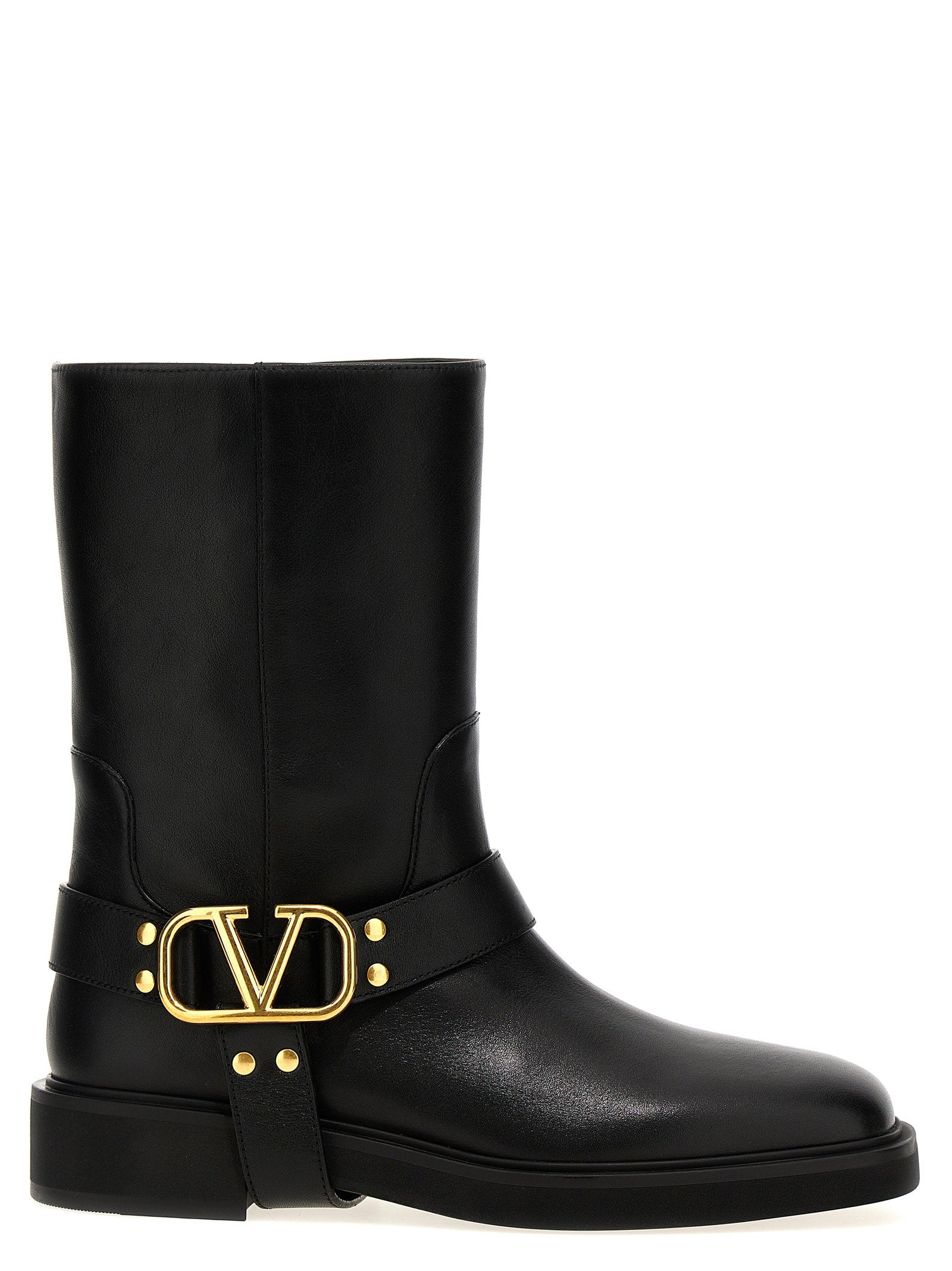 Valentino Garavani Vlogo Signature Ankle Boots Black