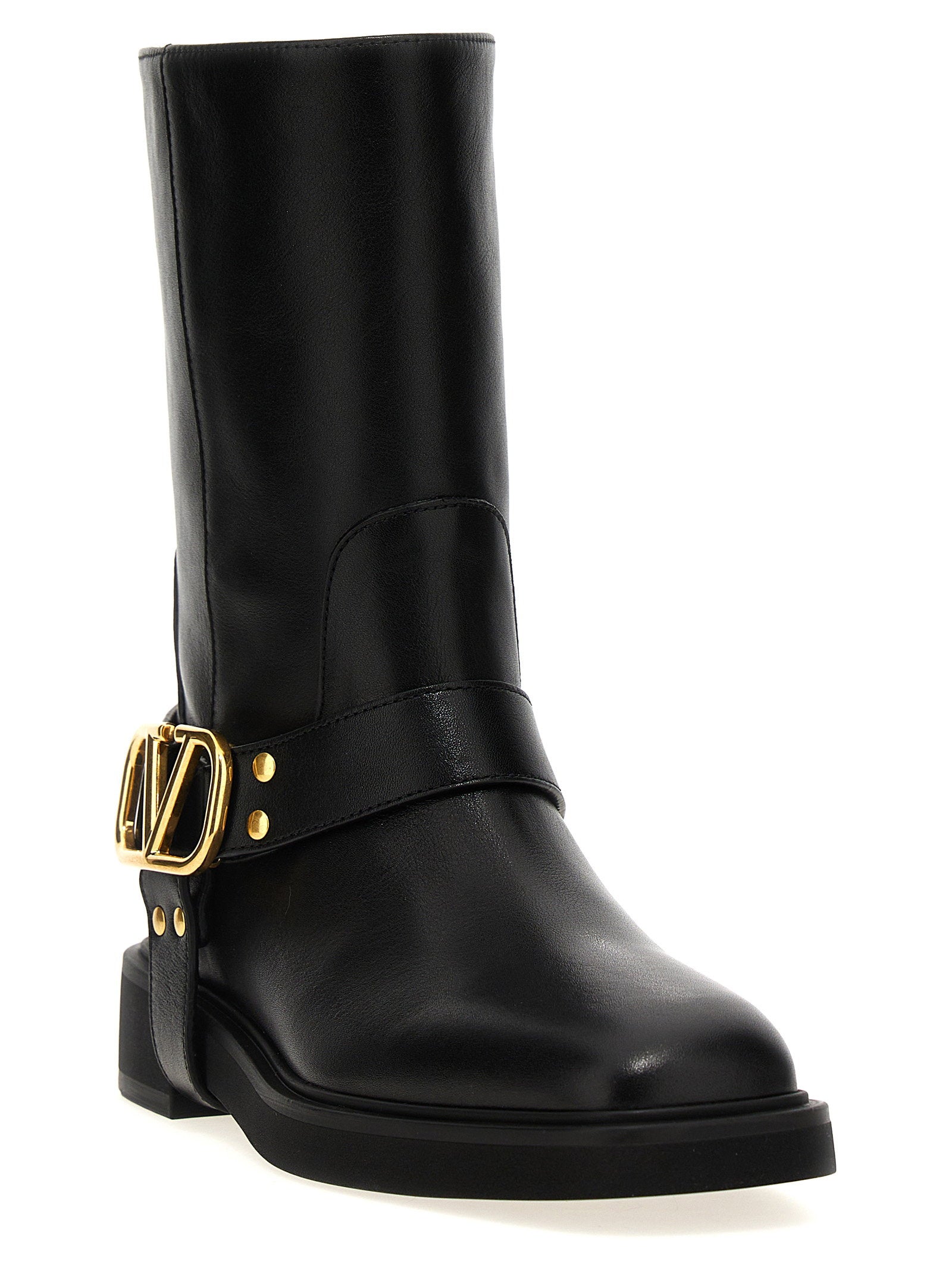 Valentino Garavani Vlogo Signature Ankle Boots Black