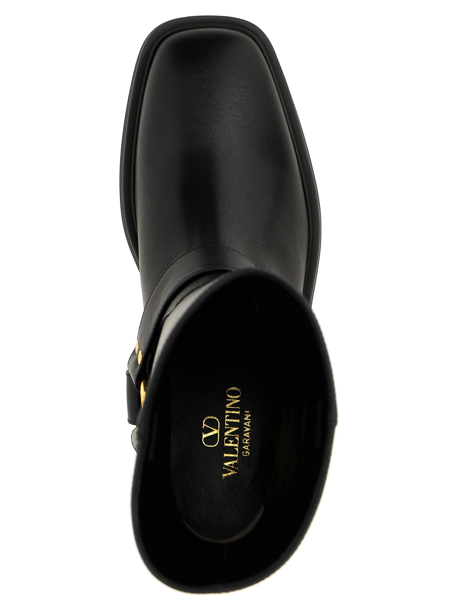 Valentino Garavani Vlogo Signature Ankle Boots Black