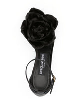 Dolce & Gabbana Keira floral-Appliqué Satin Sandals