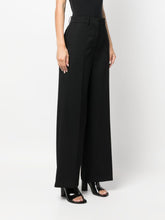 Lanvin Wide-Leg High-Waisted Tailored Trousers Black