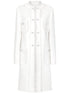 Dolce & Gabbana Single-Breasted Tweed Coat White