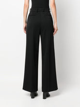 Lanvin Wide-Leg High-Waisted Tailored Trousers Black