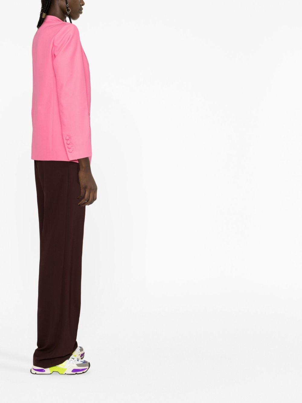 Palm Angels Miami Single-Breasted Blazer Pink