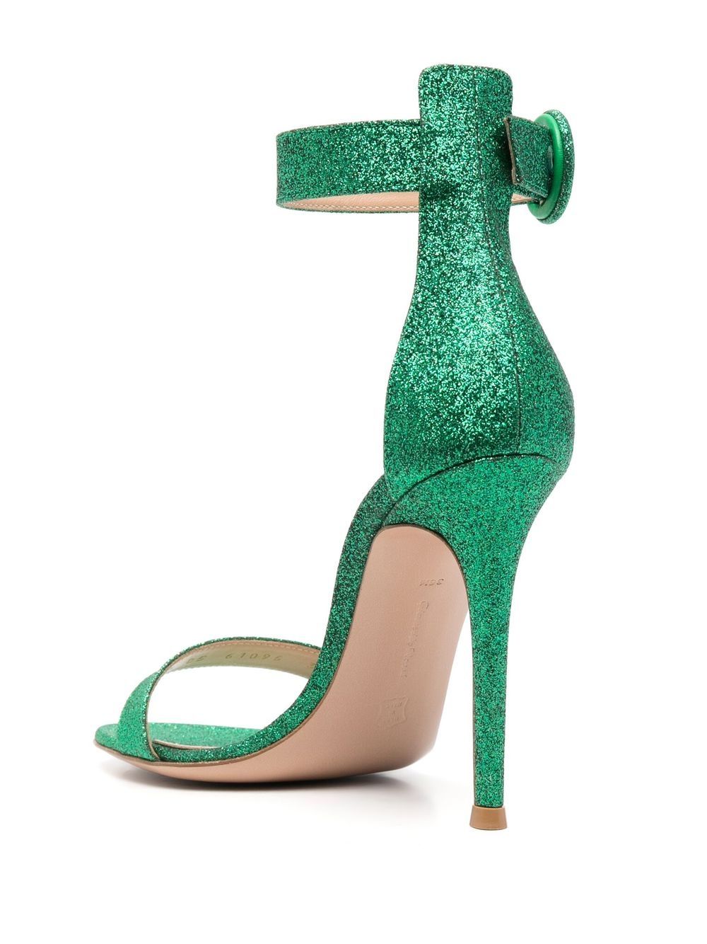 Gianvito Rossi Portofino Glitter Sandals Green