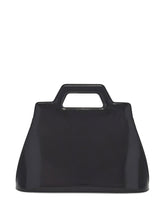 Ferragamo Wanda Leather Hand Bag Black
