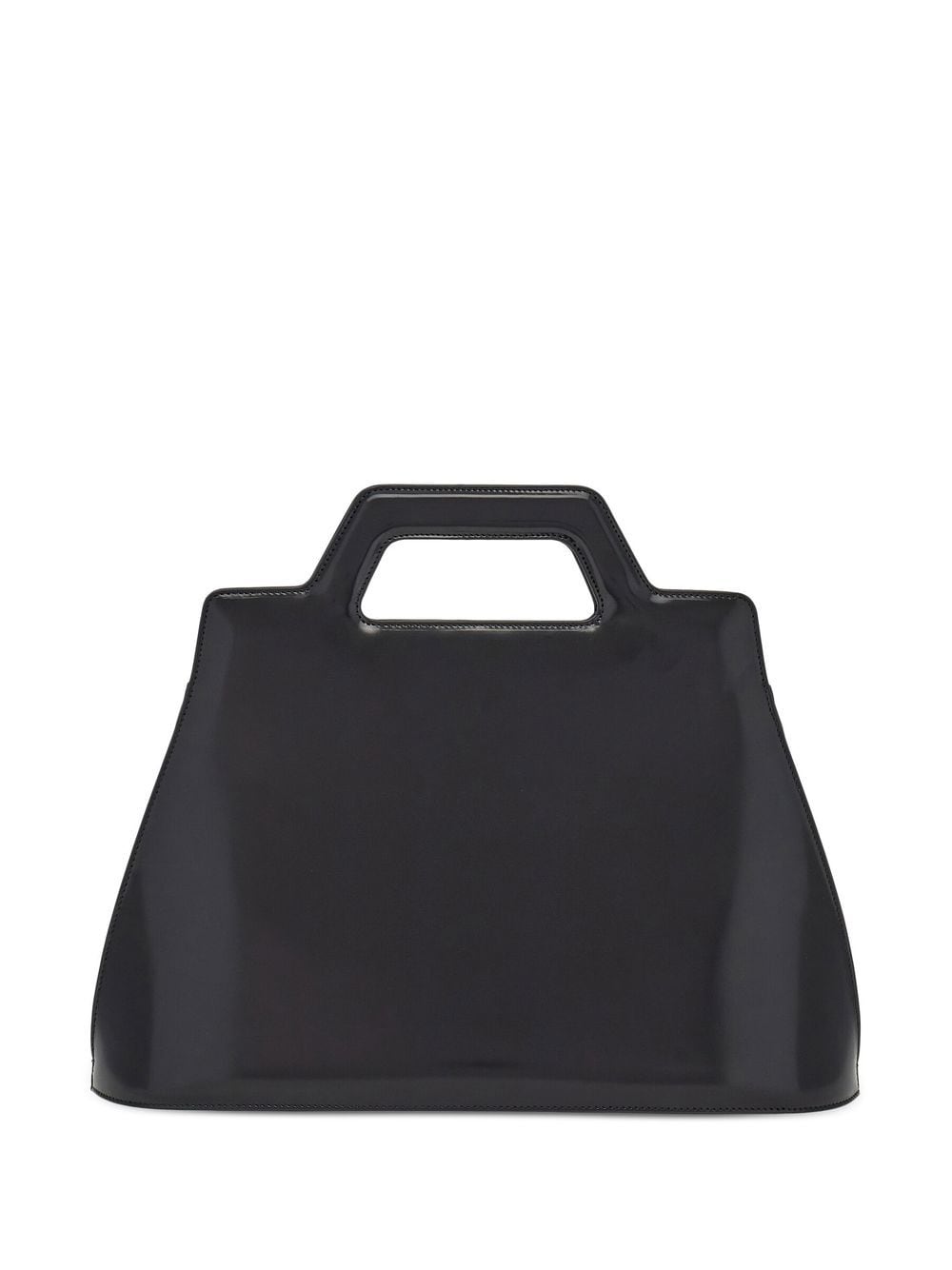 Ferragamo Wanda Leather Hand Bag Black