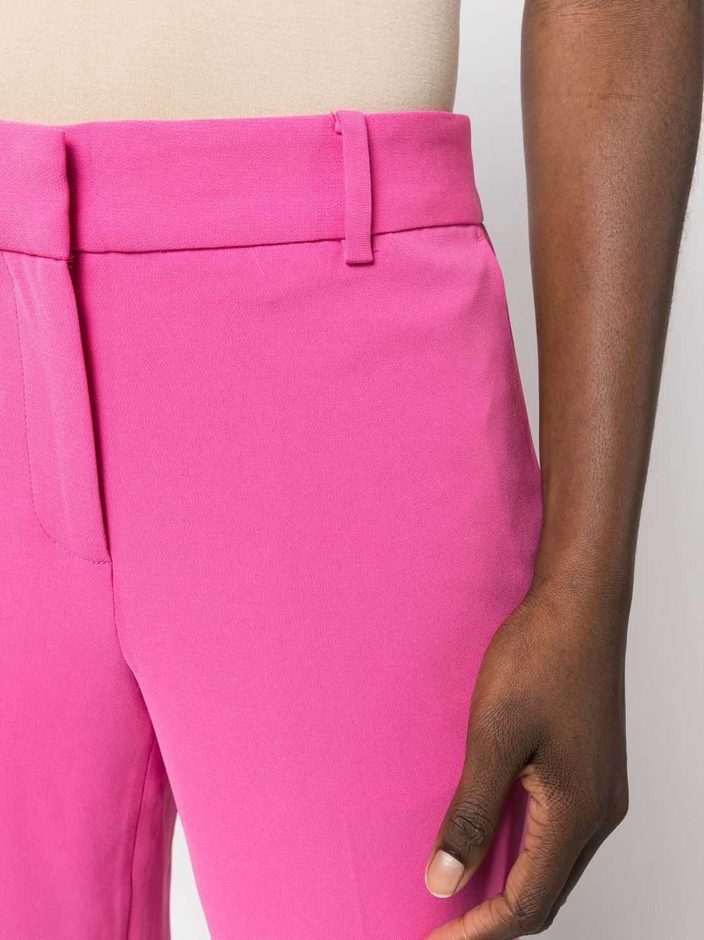 MMK Cropped Tailored Trousers in Fuchsia