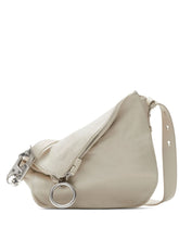 Burberry Small Knight Leather Shoulder Bag White