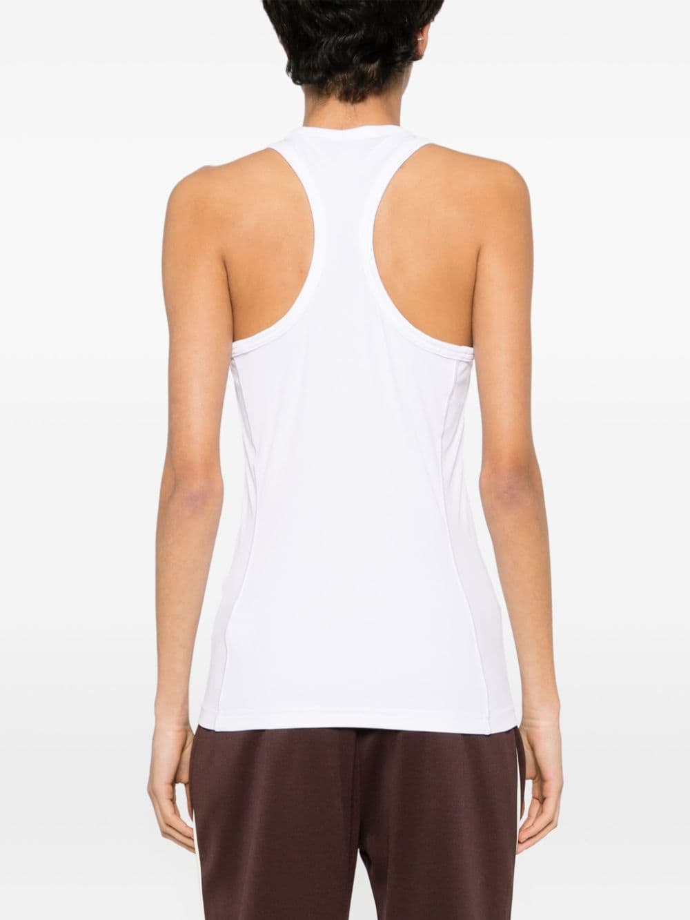 Adidas By Stella McCartney Ribbed Sleeveless Racerback Top White White