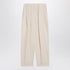 Stella McCartney Wide-Leg Butter Linen-Blend Trousers White