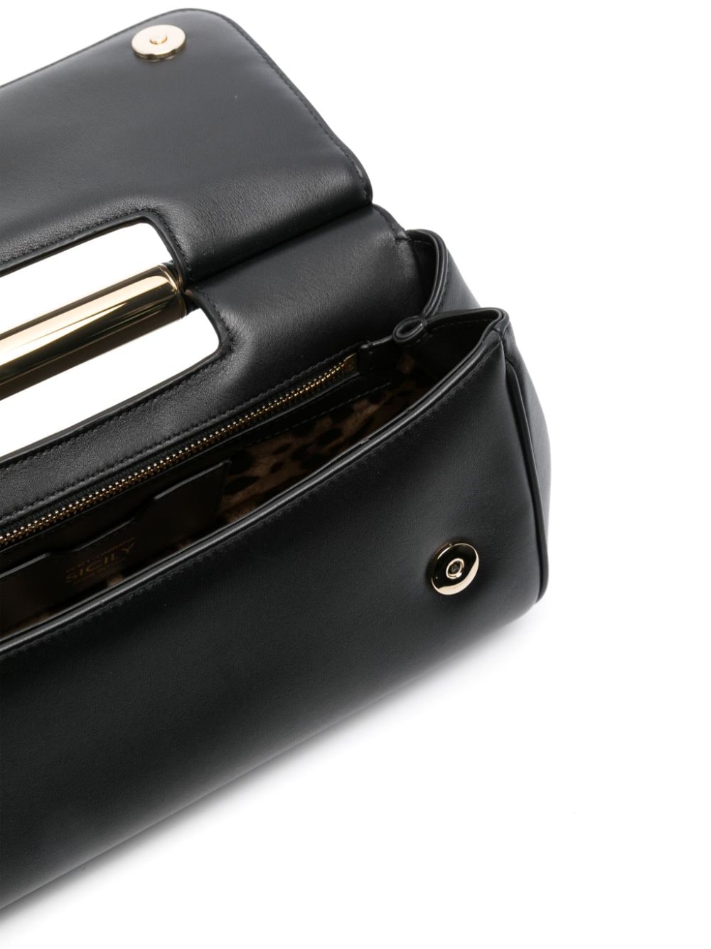 Large Sicily clutch handbag Black