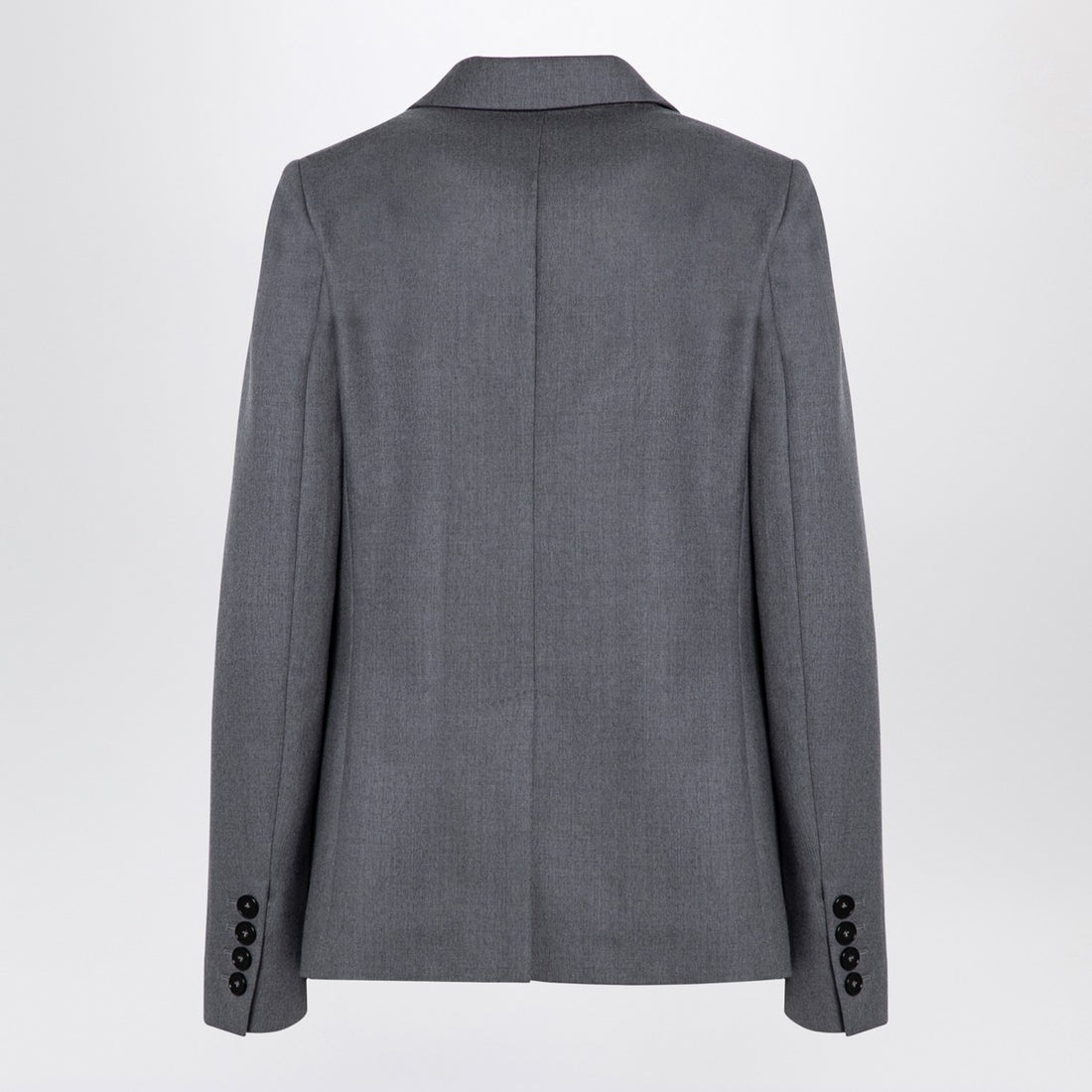 Stella McCartney Grey Wool Single-Breasted Jacket with Classic Lapels Grey