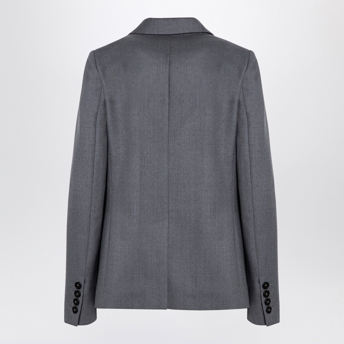 Stella McCartney Grey Wool Single-Breasted Jacket with Classic Lapels Grey
