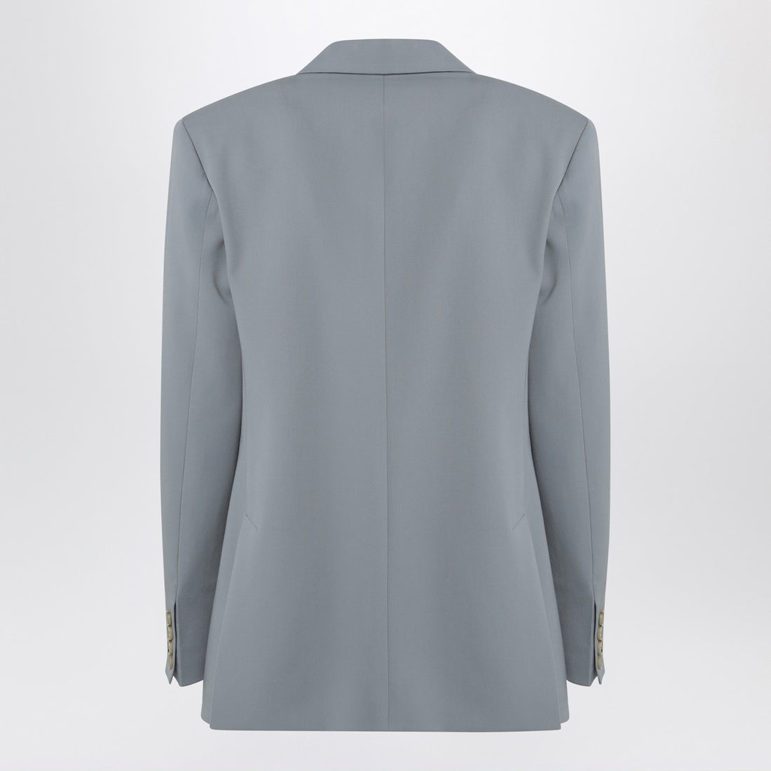 Stella McCartney Light Grey Wool Double-Breasted Jacket Grey