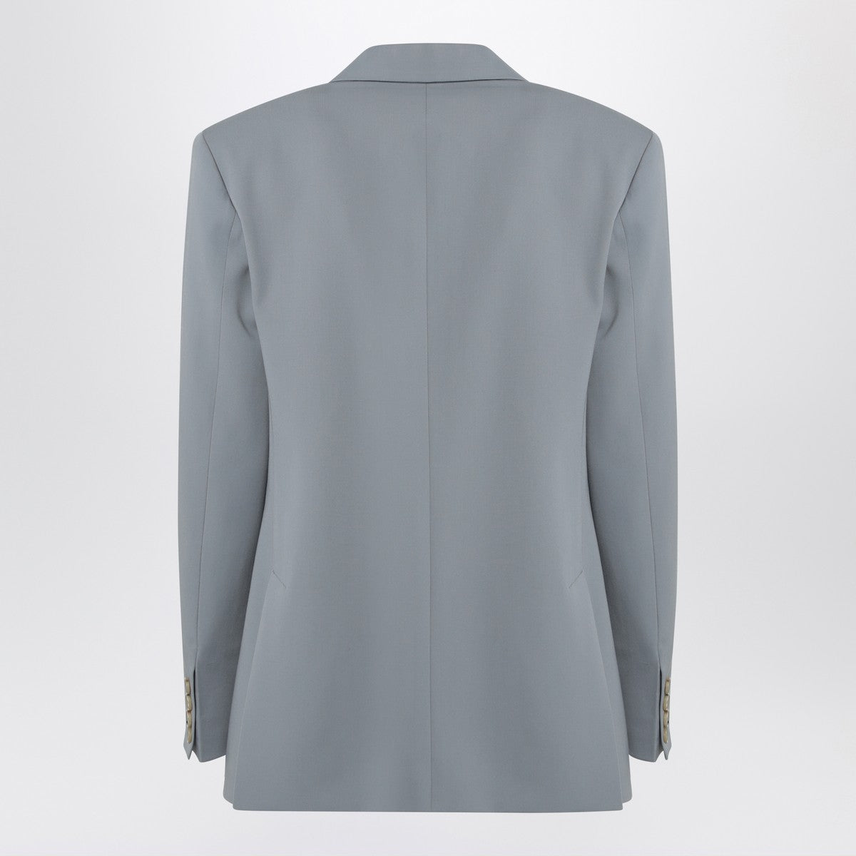 Stella McCartney Light Grey Wool Double-Breasted Jacket Grey