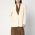 Stella McCartney Single-Breasted Butter White Jacket with Classic Lapels White