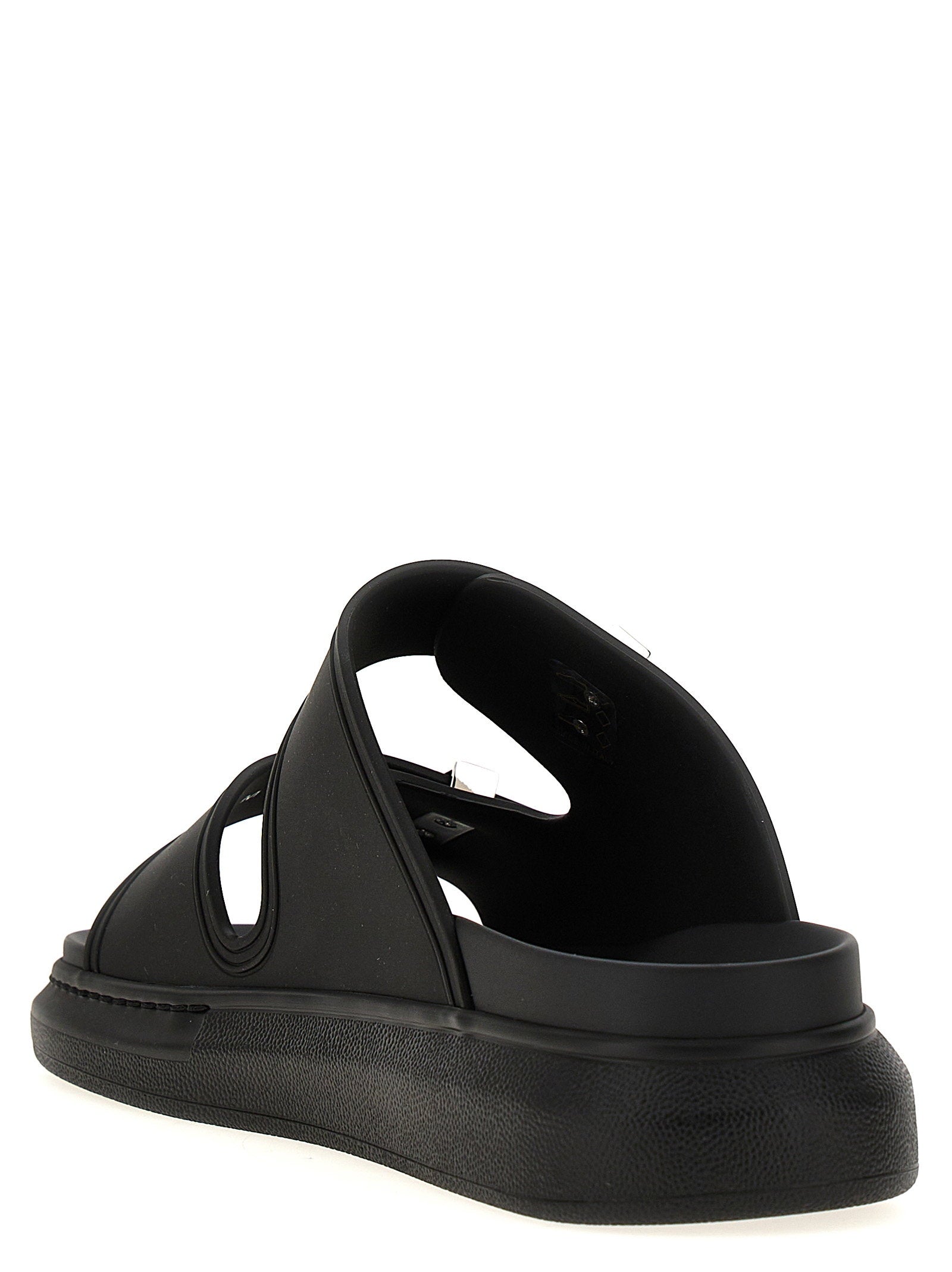 Alexander McQueen Rubber Sandals Black