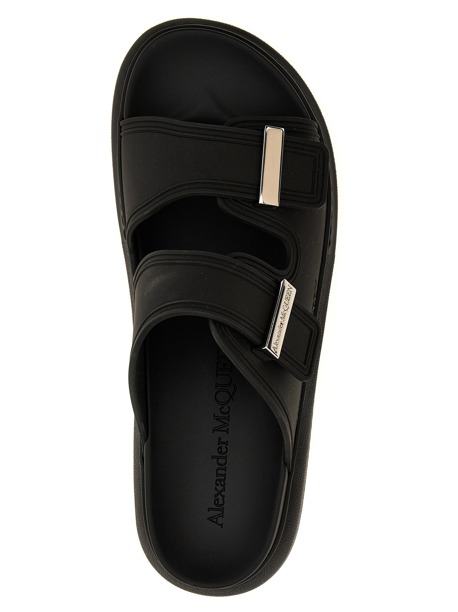 Alexander McQueen Rubber Sandals Black